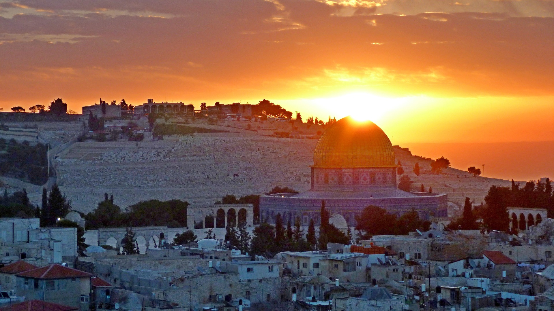 Israele Gerusalemme tramonto