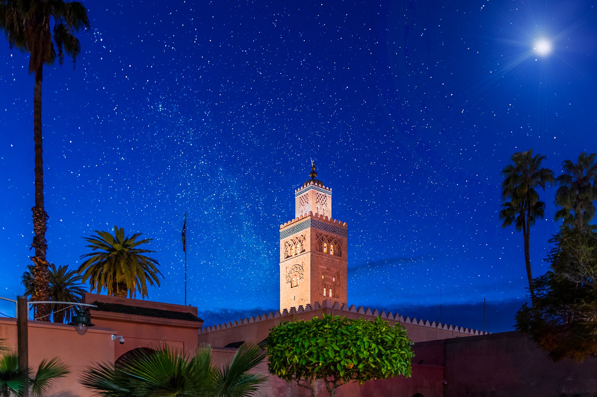 marocco marrakech moon
